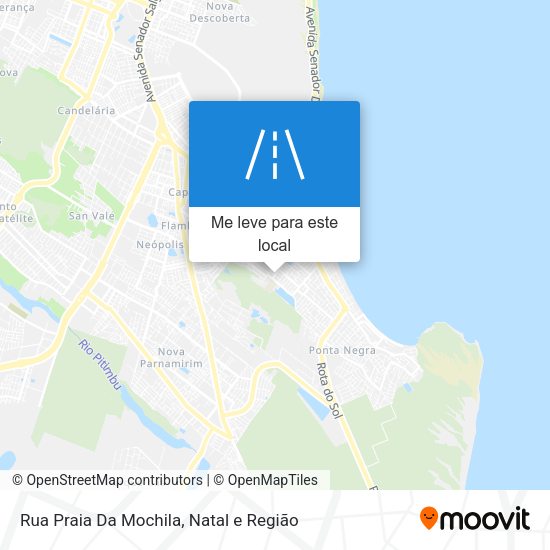 Rua Praia Da Mochila mapa