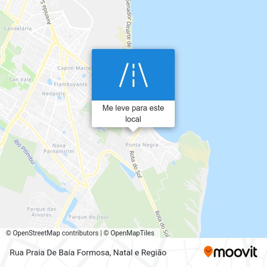 Rua Praia De Baía Formosa mapa