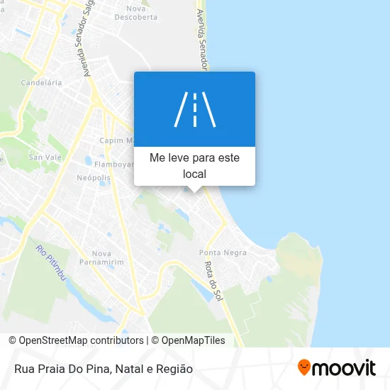 Rua Praia Do Pina mapa