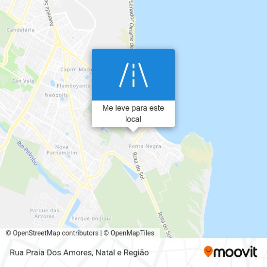Rua Praia Dos Amores mapa