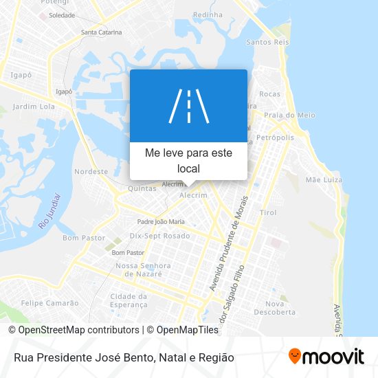Rua Presidente José Bento mapa