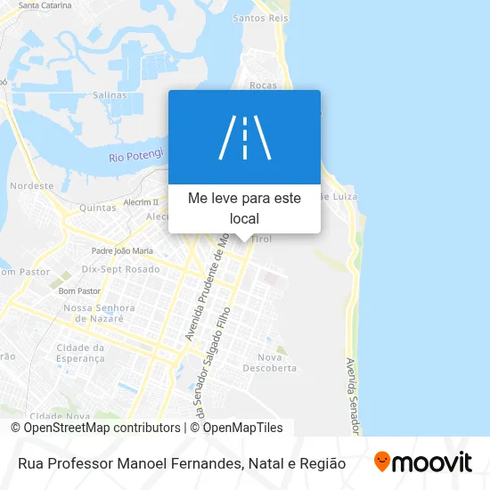 Rua Professor Manoel Fernandes mapa