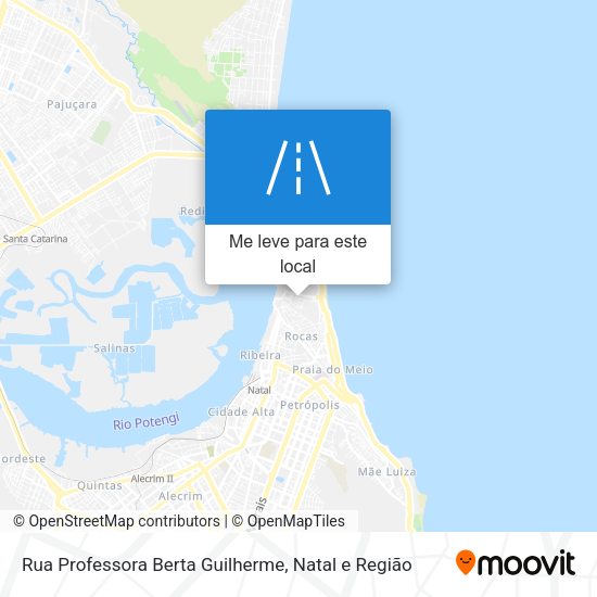 Rua Professora Berta Guilherme mapa