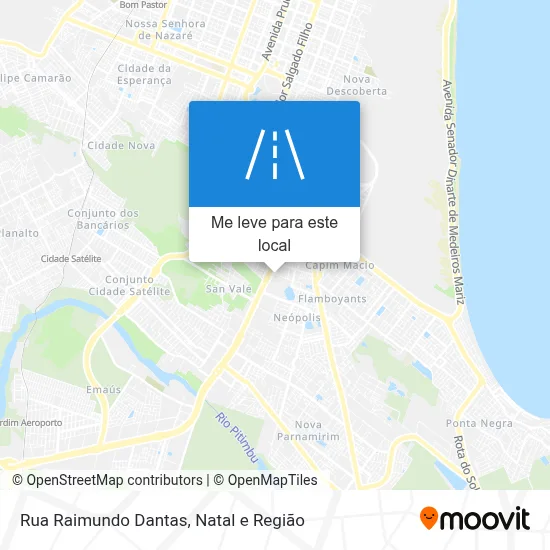 Rua Raimundo Dantas mapa
