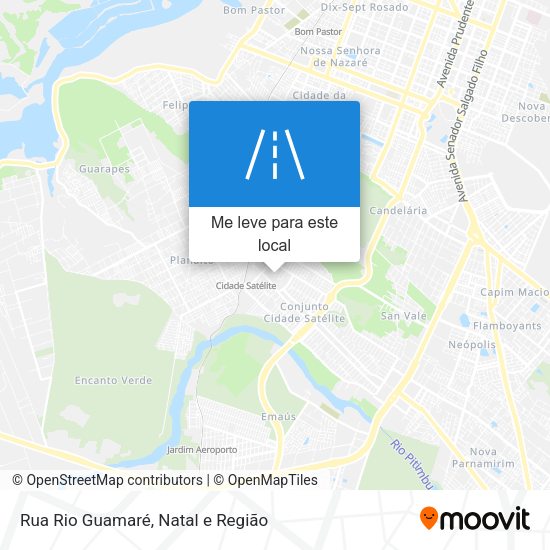 Rua Rio Guamaré mapa