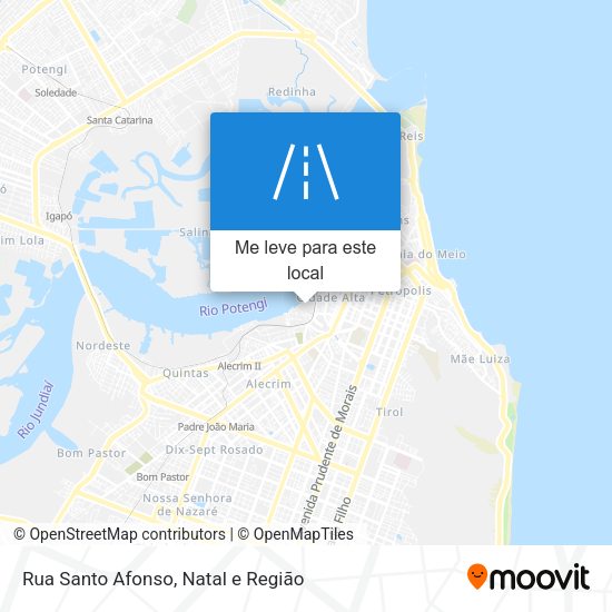 Rua Santo Afonso mapa