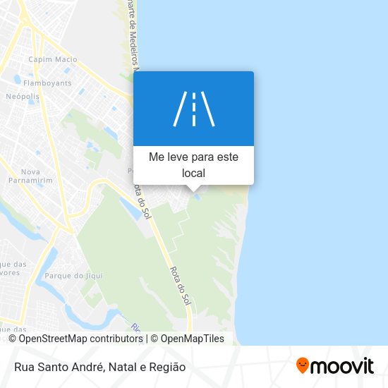 Rua Santo André mapa