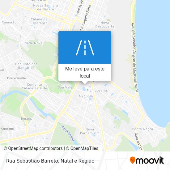 Rua Sebastião Barreto mapa