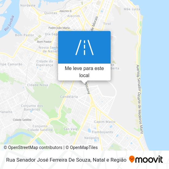 Rua Senador José Ferreira De Souza mapa