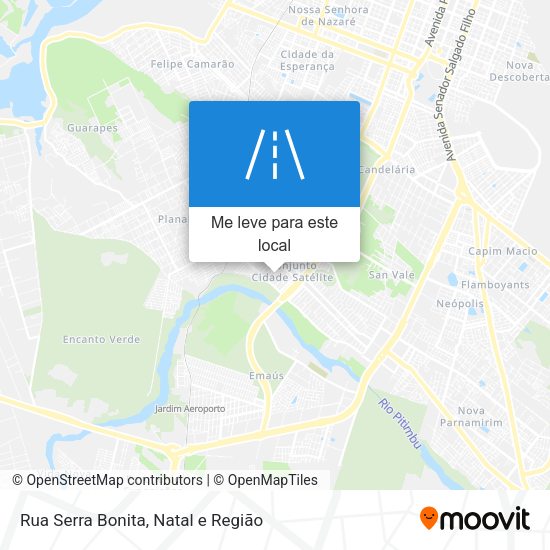 Rua Serra Bonita mapa