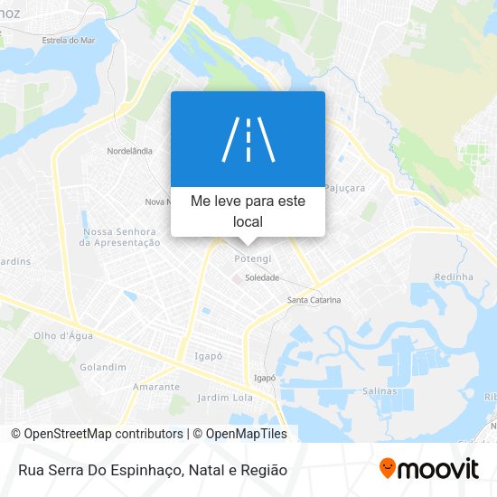 Rua Serra Do Espinhaço mapa