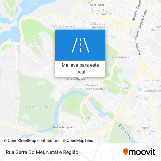 Rua Serra Do Mel mapa