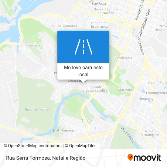 Rua Serra Formosa mapa
