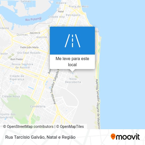 Rua Tarcísio Galvão mapa