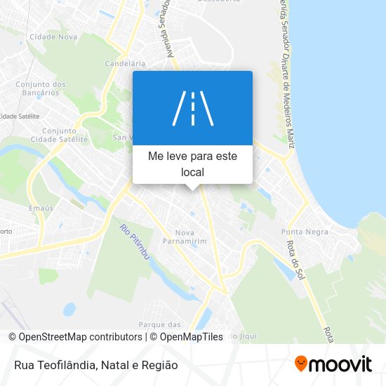 Rua Teofilândia mapa
