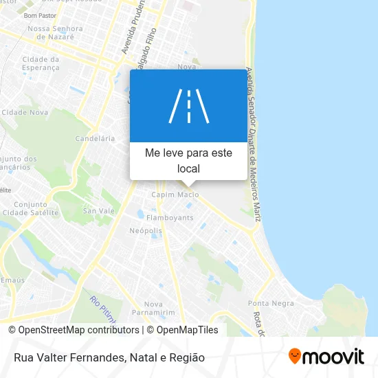 Rua Valter Fernandes mapa