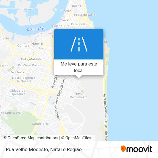 Rua Velho Modesto mapa