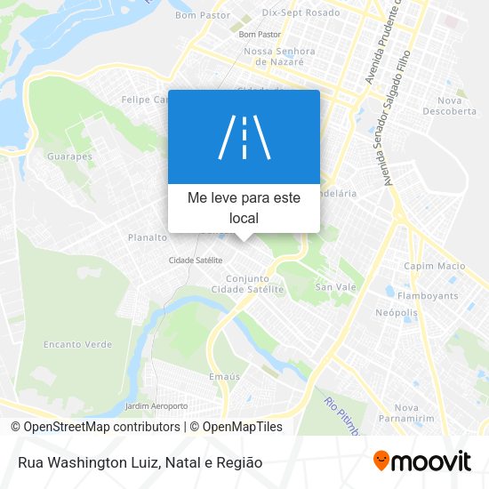 Rua Washington Luiz mapa