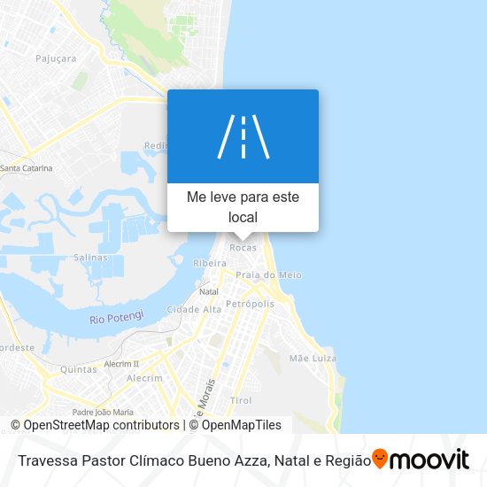 Travessa Pastor Clímaco Bueno Azza mapa