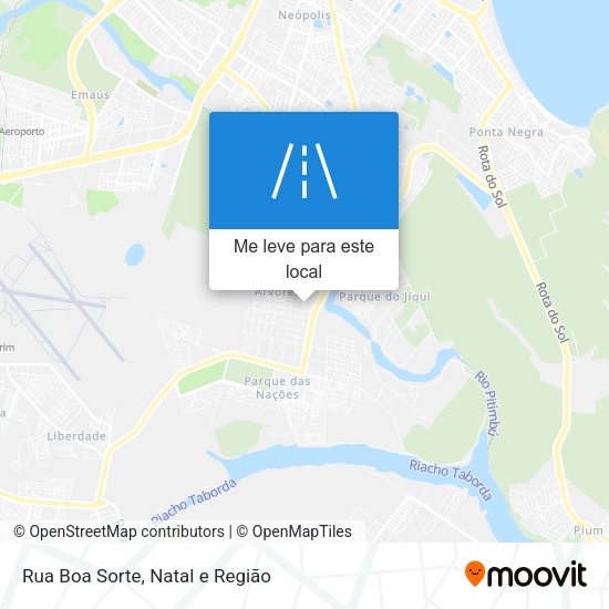 Rua Boa Sorte mapa