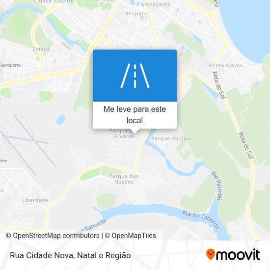 Rua Cidade Nova mapa