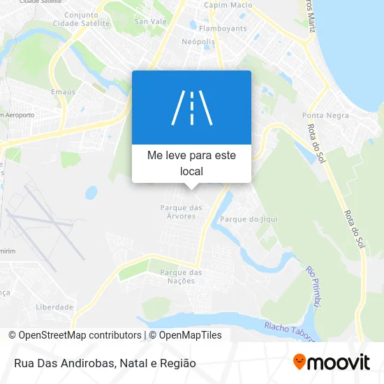 Rua Das Andirobas mapa