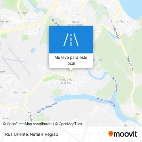 Rua Oriente mapa