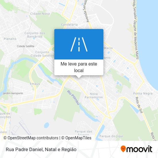 Rua Padre Daniel mapa