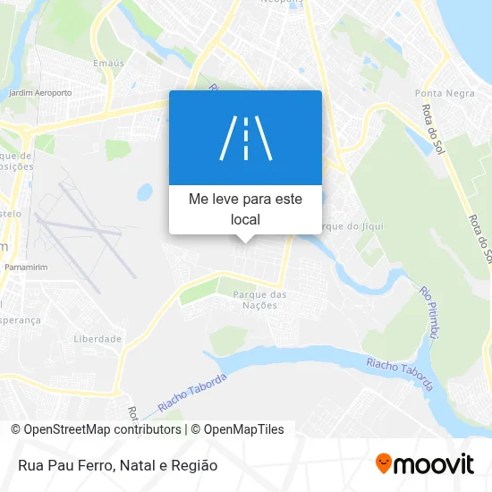Rua Pau Ferro mapa