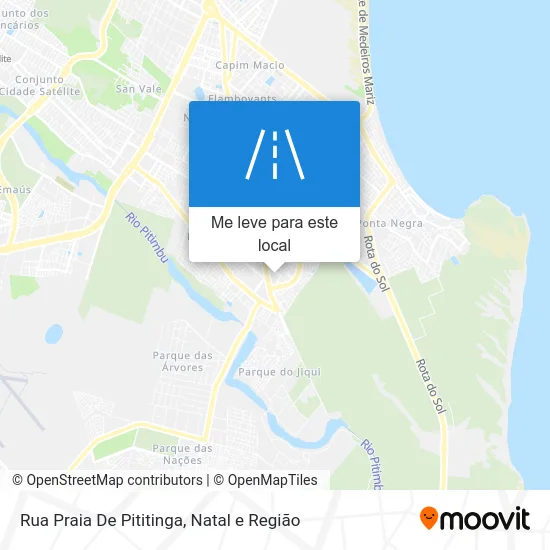 Rua Praia De Pititinga mapa