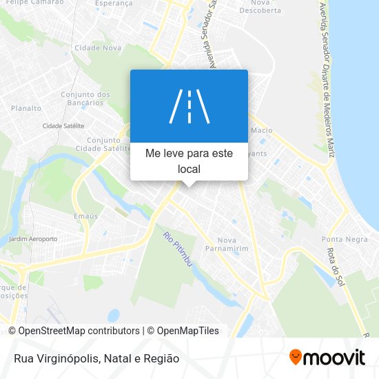 Rua Virginópolis mapa