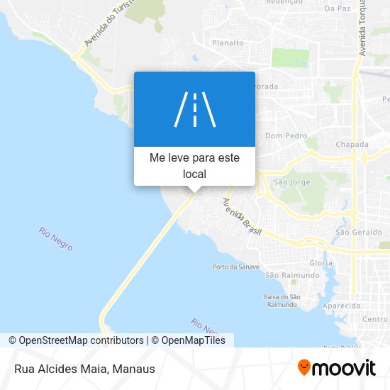 Rua Alcides Maia mapa