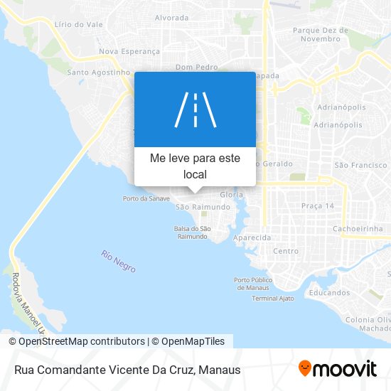 Rua Comandante Vicente Da Cruz mapa