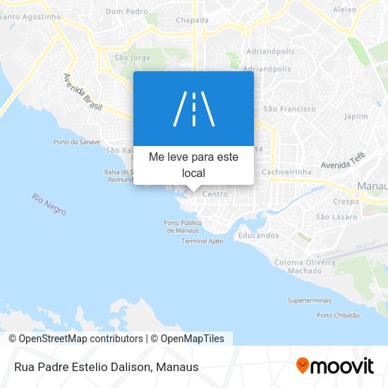 Rua Padre Estelio Dalison mapa
