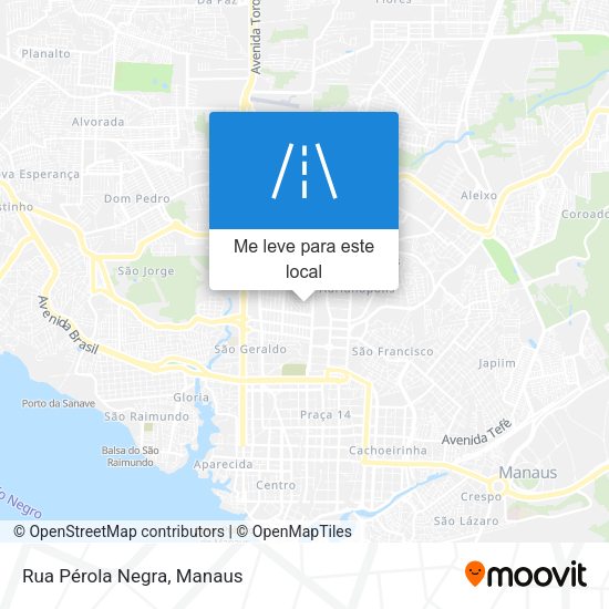 Rua Pérola Negra mapa