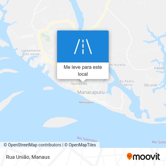 Rua União mapa