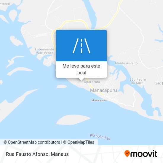 Rua Fausto Afonso mapa
