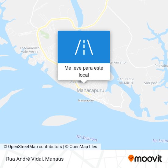 Rua André Vidal mapa