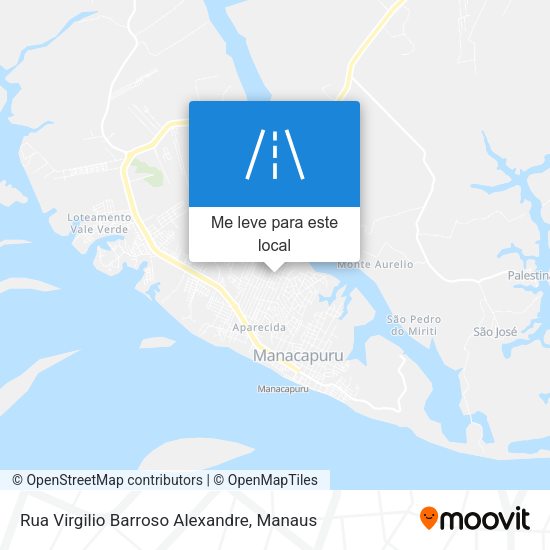 Rua Virgilio Barroso Alexandre mapa