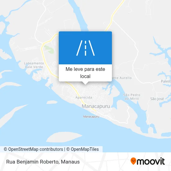 Rua Benjamin Roberto mapa