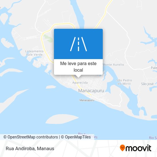 Rua Andiroba mapa