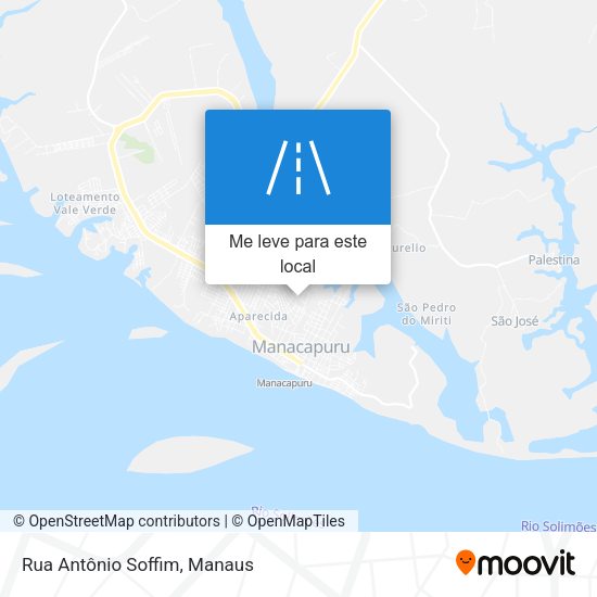 Rua Antônio Soffim mapa