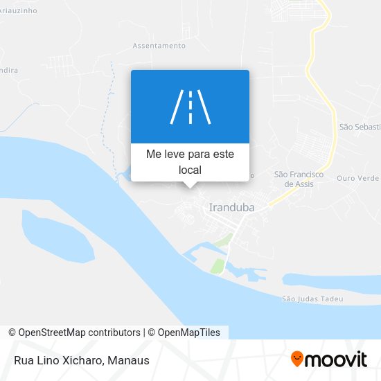 Rua Lino Xicharo mapa