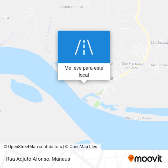 Rua Adjuto Afonso mapa