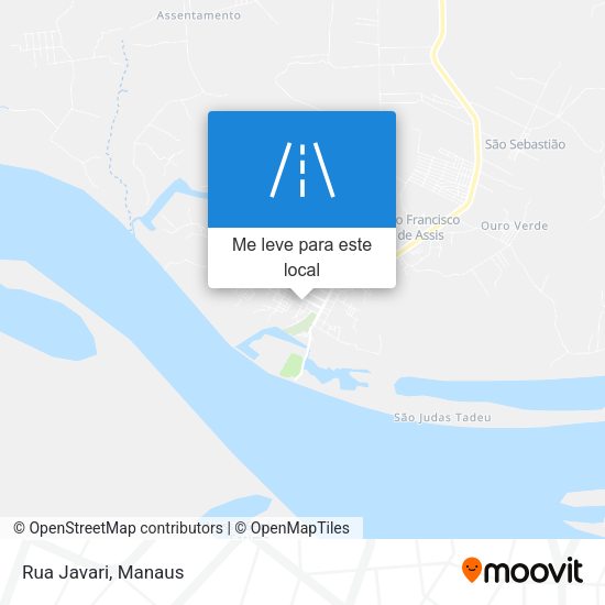Rua Javari mapa