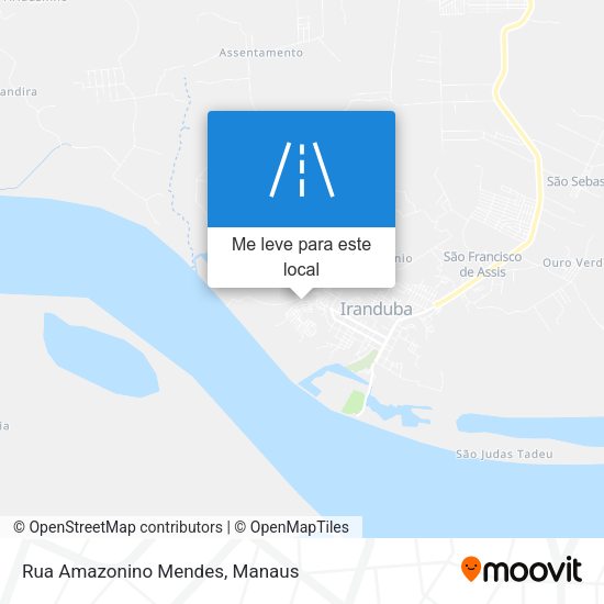 Rua Amazonino Mendes mapa