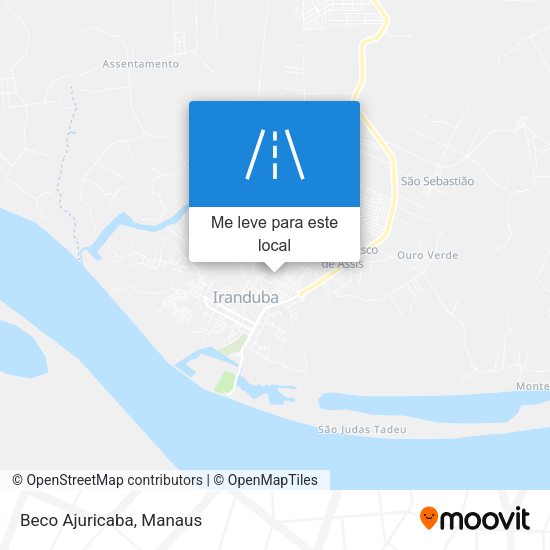 Beco Ajuricaba mapa