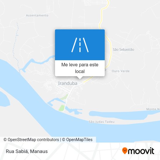 Rua Sabiá mapa