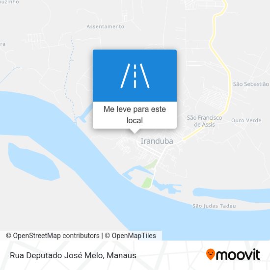 Rua Deputado José Melo mapa