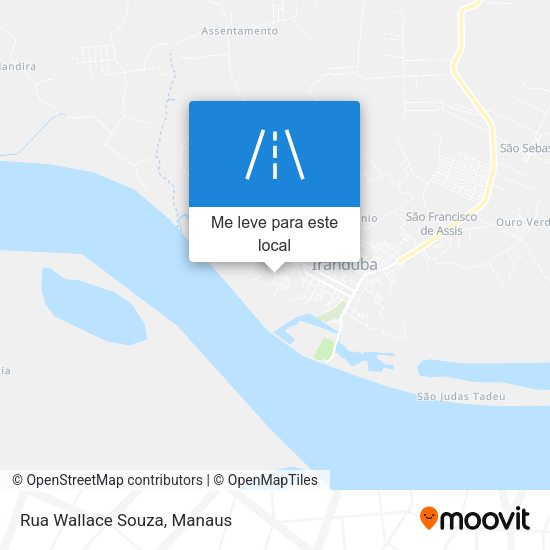 Rua Wallace Souza mapa